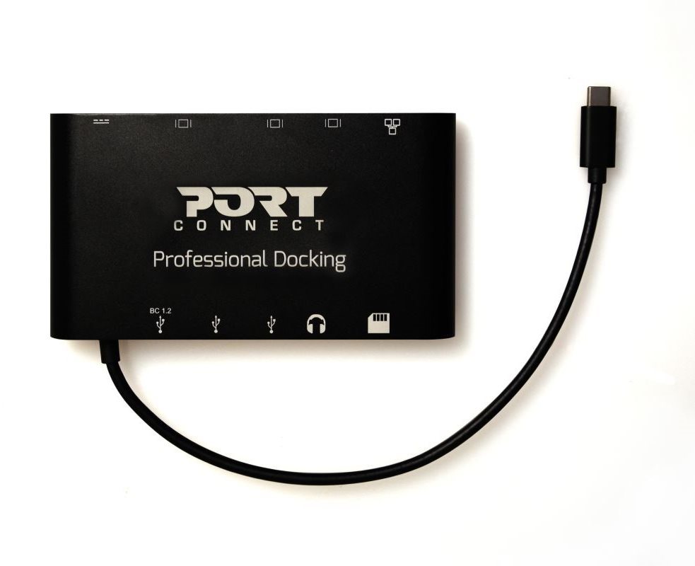 PORT CONNECT 8in1 LAN, HDMI, mini Display Port, VGA, USB-C 60W, 3x USB-A,