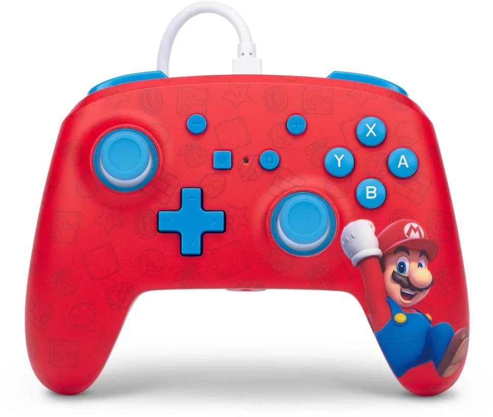 PowerA Enhanced Wired Controller - Woo-hoo! Mario - Nintendo Switch