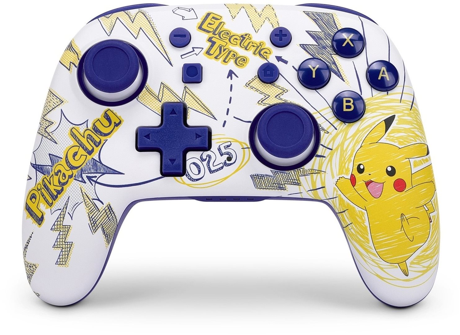 PowerA Nano Enhanced Wireless Controller - Pokémon: Pikachu School Days - Nintendo Switch