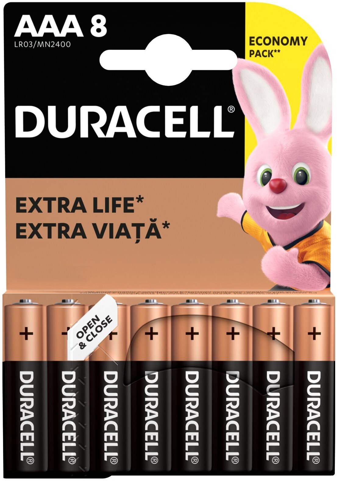 Duracell Basic alkáli elem 8 db (AAA)
