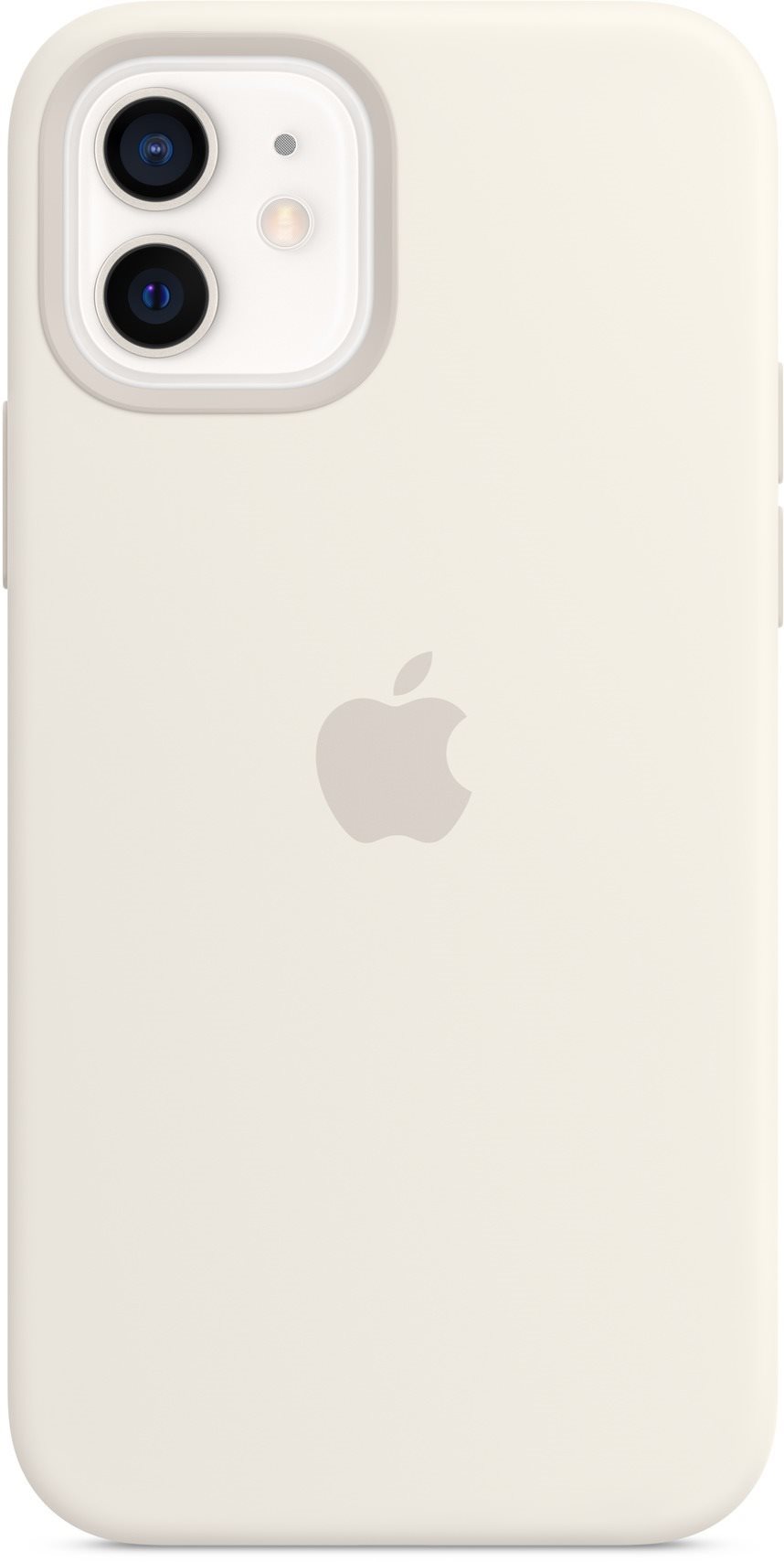 Apple iPhone 12/12 Pro fehér szilikon MagSafe tok