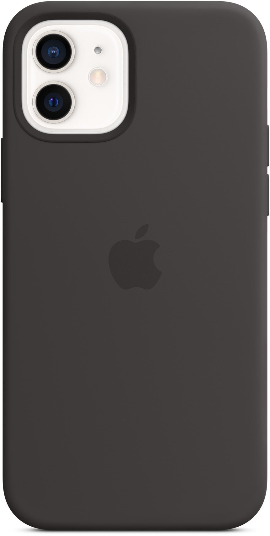 Apple iPhone 12/12 Pro fekete szilikon MagSafe tok