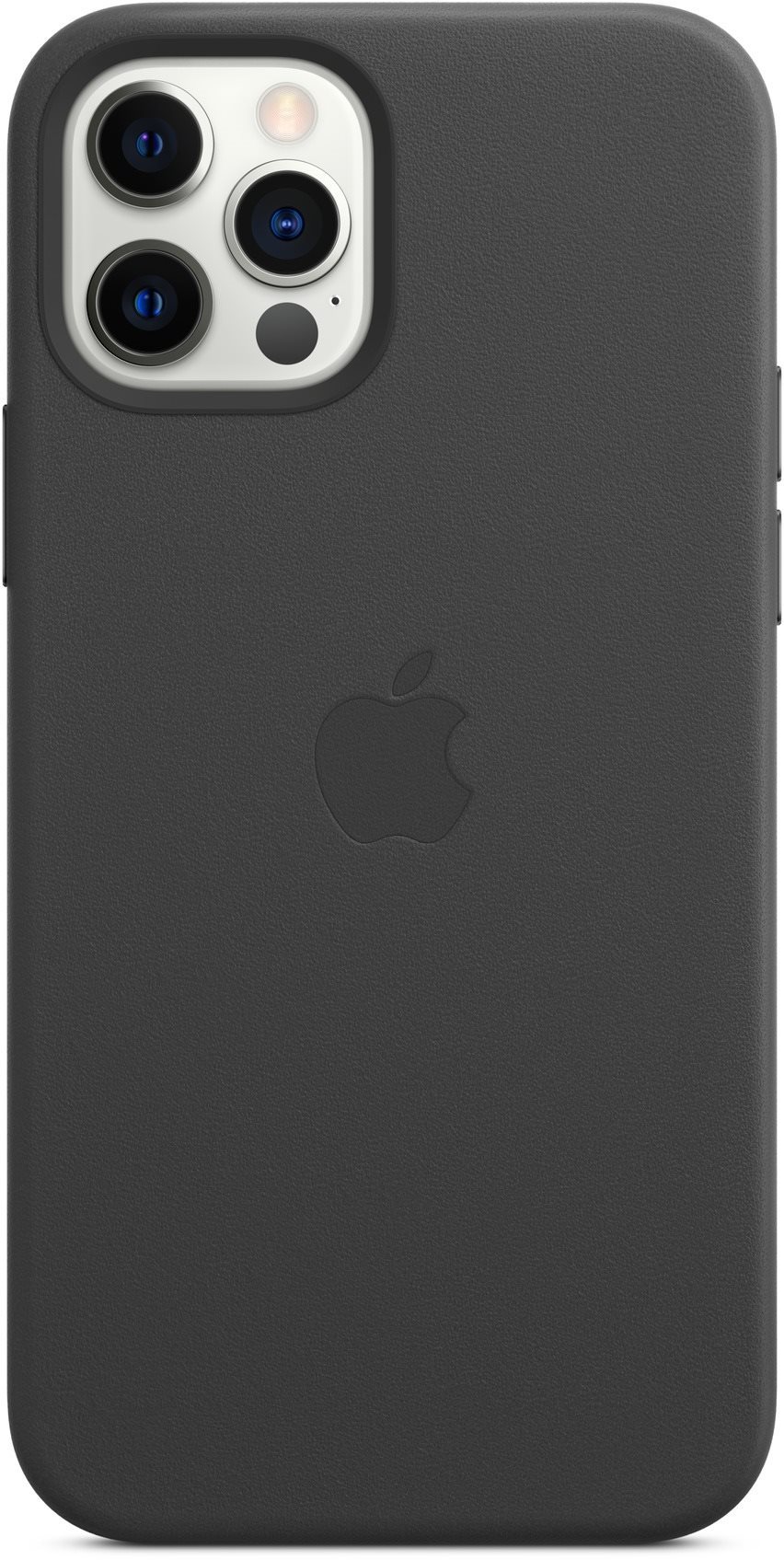 Apple iPhone 12/12 Pro fekete bőr MagSafe tok