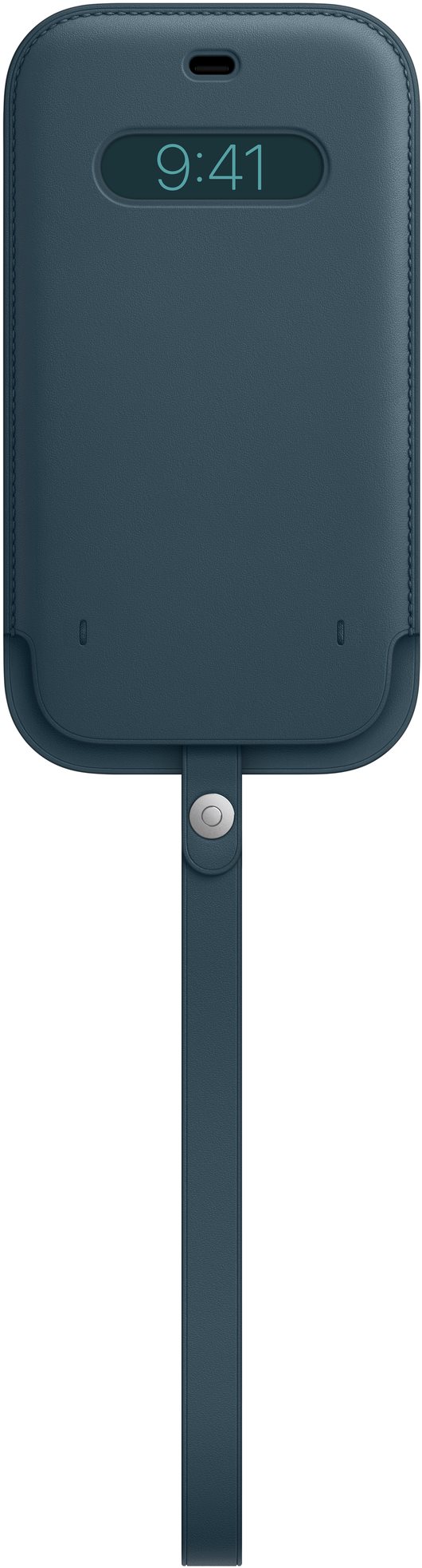 Apple iPhone 12 Pro Max balti kék bőr MagSafe tok