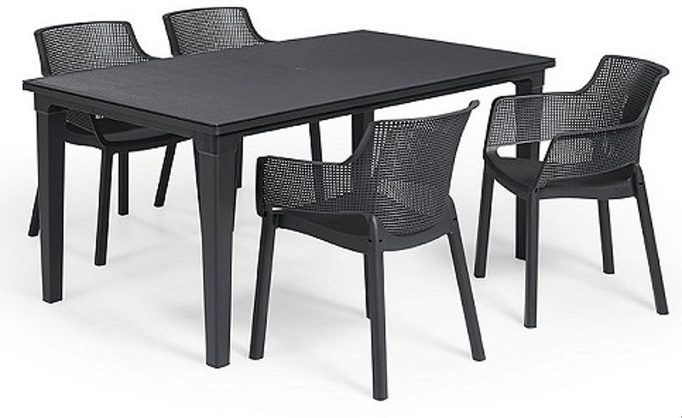 KETER Kerti bútor garnitúra FUTURA/ELISA 1 asztal + 4 szék