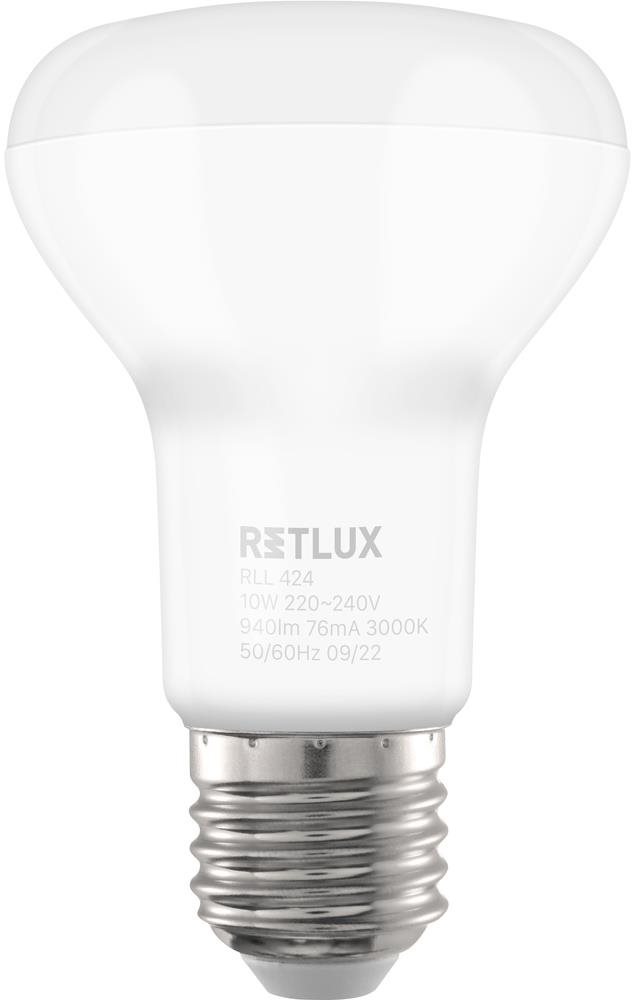 LED izzó RETLUX RLL 424 R63 E27 Spot 10W WW