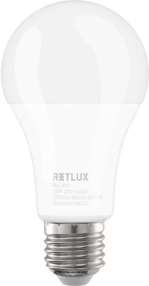 RETLUX RLL 407 A60 E27 bulb izzó 12W CW