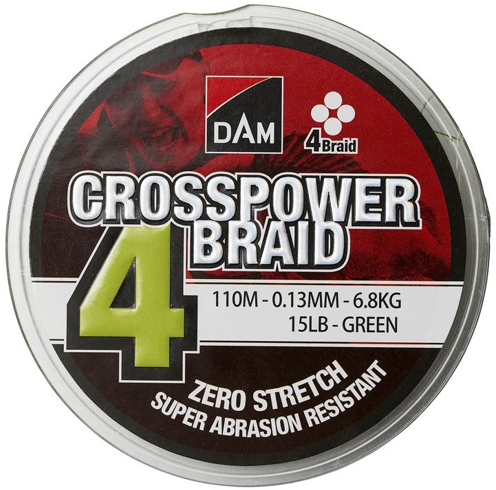 DAM Crosspower 4-fonat 100m zöld