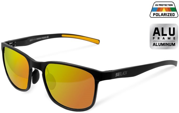 Delphin SG Black polarizált szemüveg narancssárga lencse