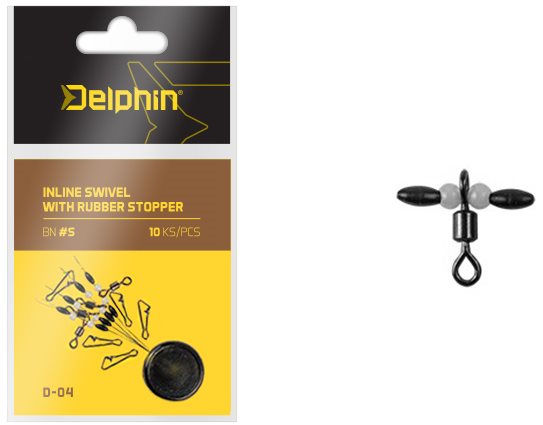 Delphin Inline forgatható gumidugóval D-04 S méret 10 db