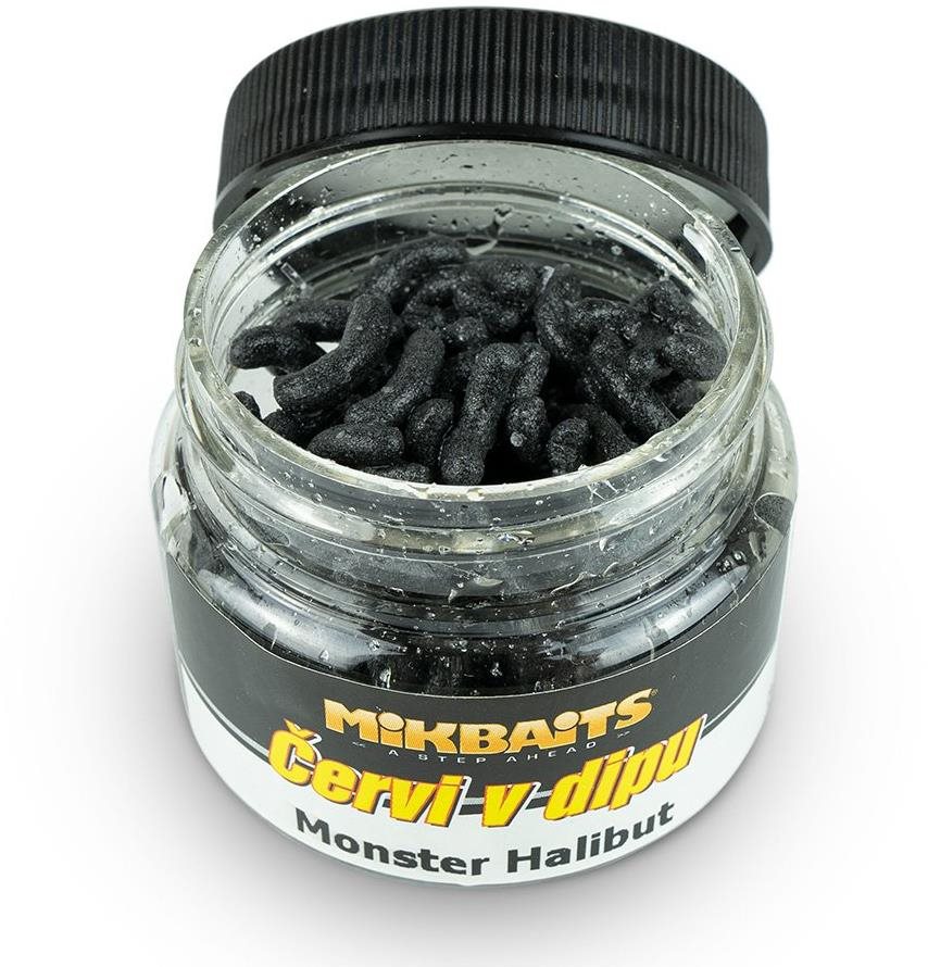 Mikbaits Worms a Monster Halibut Dip 50ml-ben