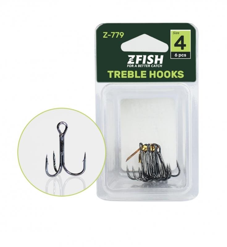 Zfish Treble Hooks Z-779 1. méret 6 db