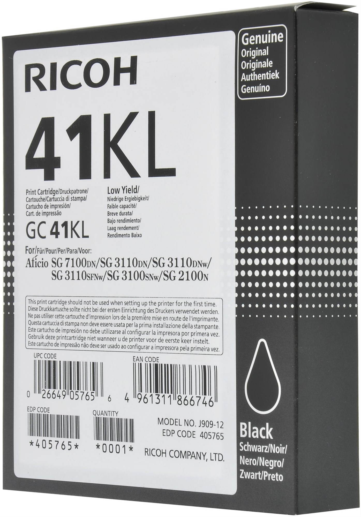 Ricoh GC41KL fekete