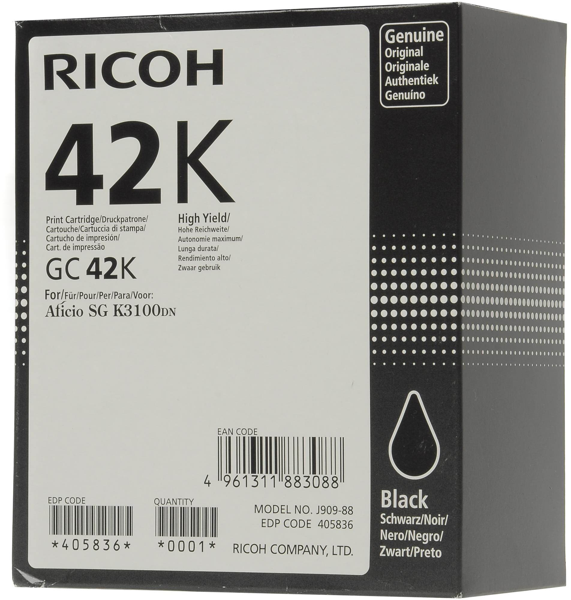 Ricoh GC42K fekete