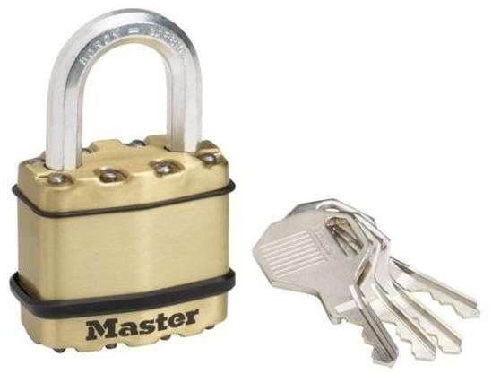 Master Lock Mosazný visací zámek M1BEURD Master Lock Excell 45mm