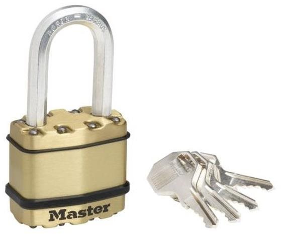 Master Lock Mosazný visací zámek M1BEURDLF Master Lock Excell 45mm