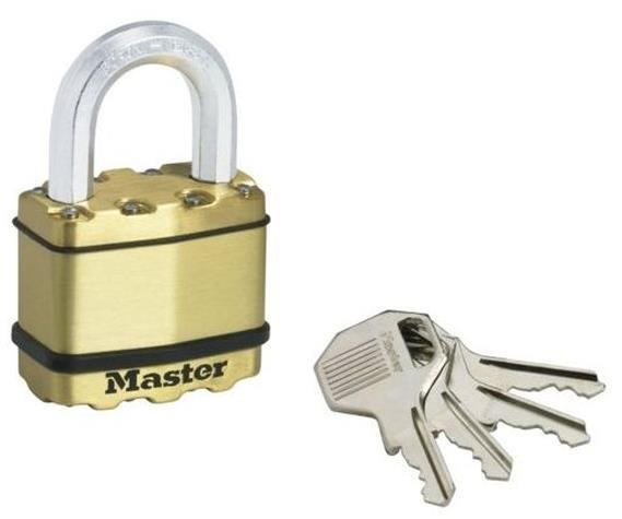 Master Lock Mosazný visací zámek M5BEURD Master Lock Excell 50mm