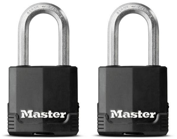 Master Lock Set 2 ks visacích zámků z vrstvené oceli M115EURTLF Master Lock Excell 48mm