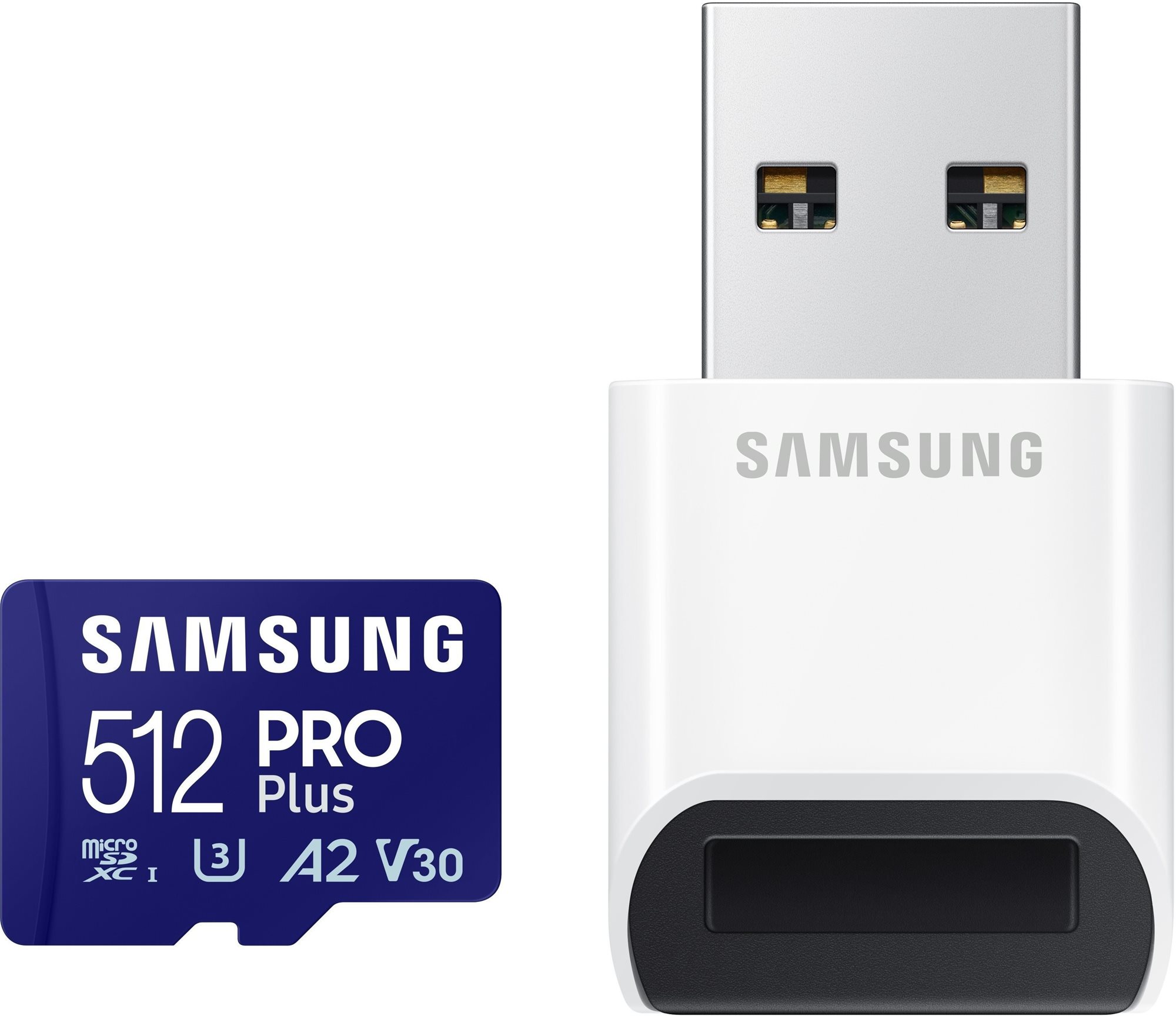 Samsung MicroSDXC 512GB PRO Plus + USB adapter (2023)