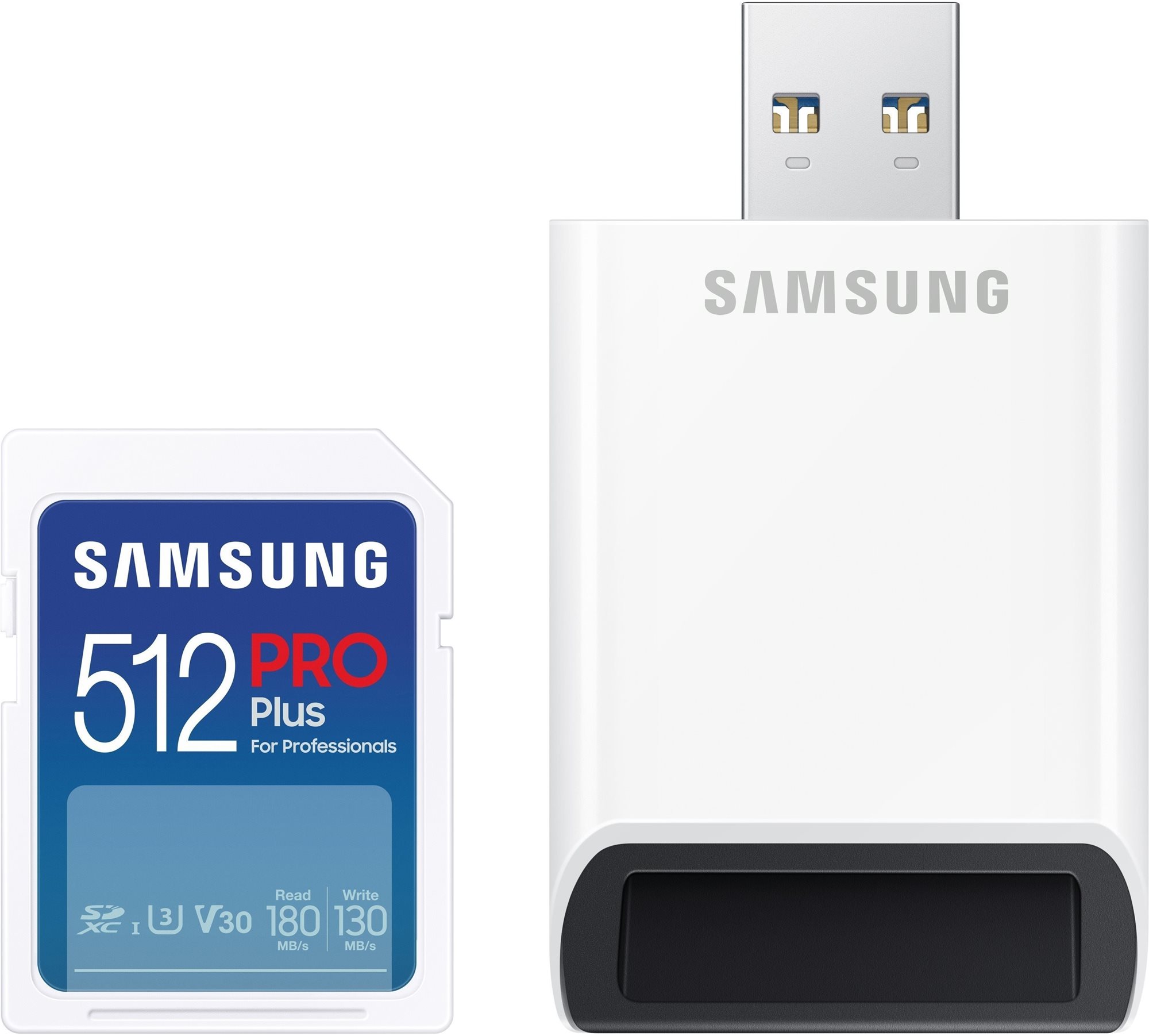 Samsung SDXC 512 GB PRO PLUS + USB adapter (2023)