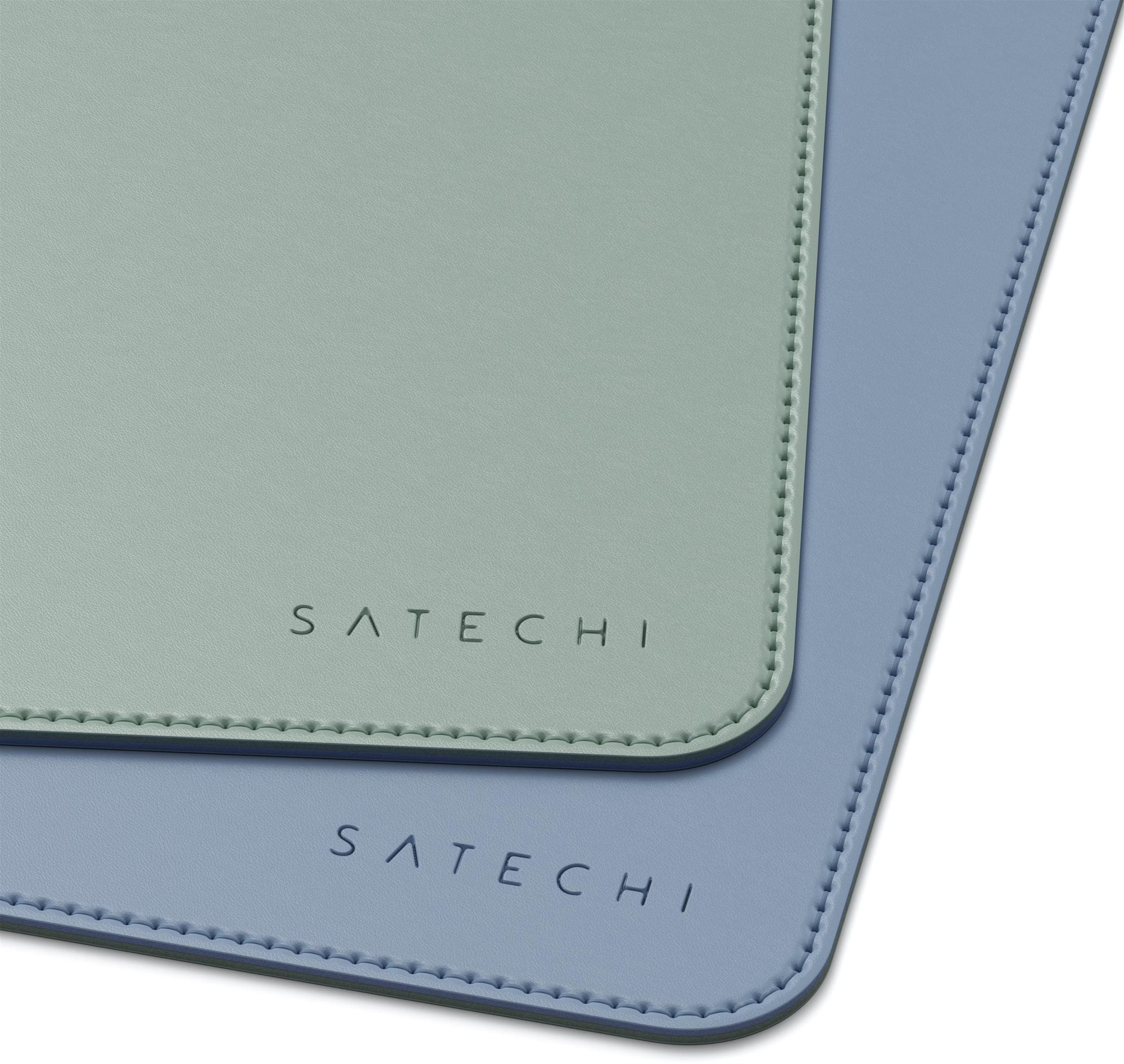 Satechi dual sided Eco-leather Deskmate - Blue/Green