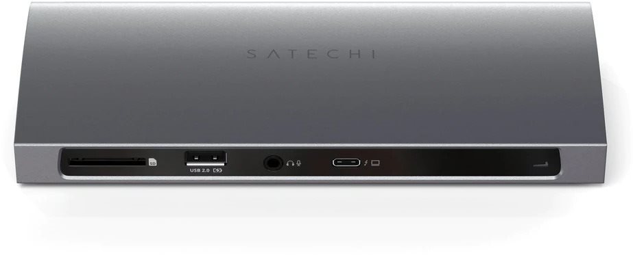 Satechi Aluminium Thunderbolt 4 Dock - 1xT4 P 96W, 3x T4 40Gbps 15W, Ethernet, 3xUSB-A 3.2 10Gbps,1xUSB