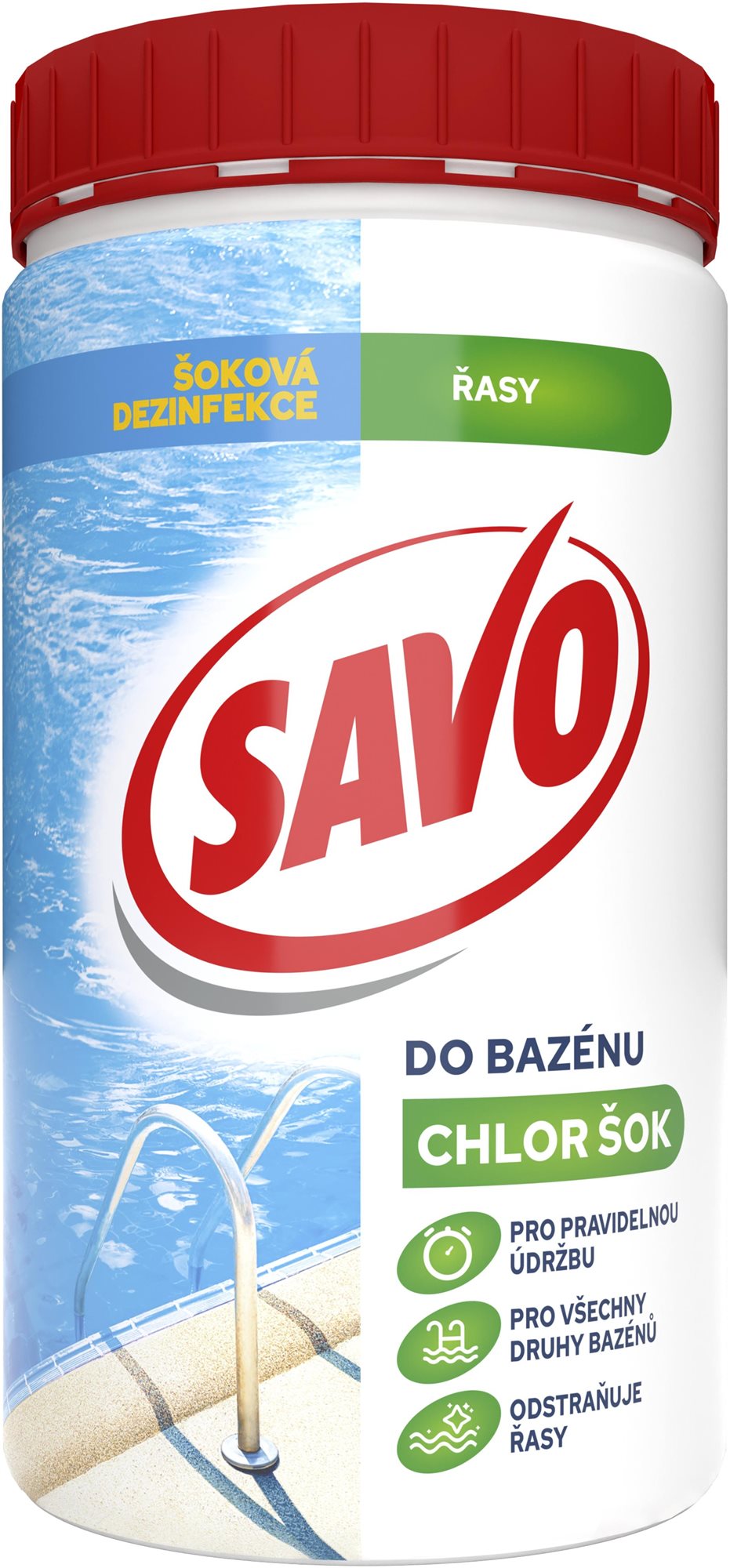 SAVO medence - Chlor (klór) sokk 0,85 kg