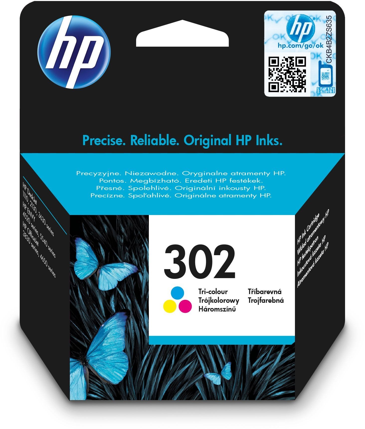 HP F6U65AE sz. 302 színes