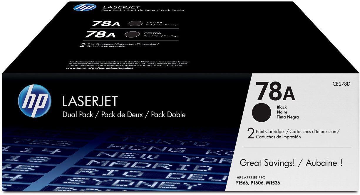 HP CE278AD No. 78A Dual Pack fekete