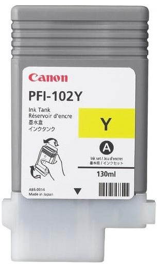 Tintapatron Canon PFI-102Y sárga