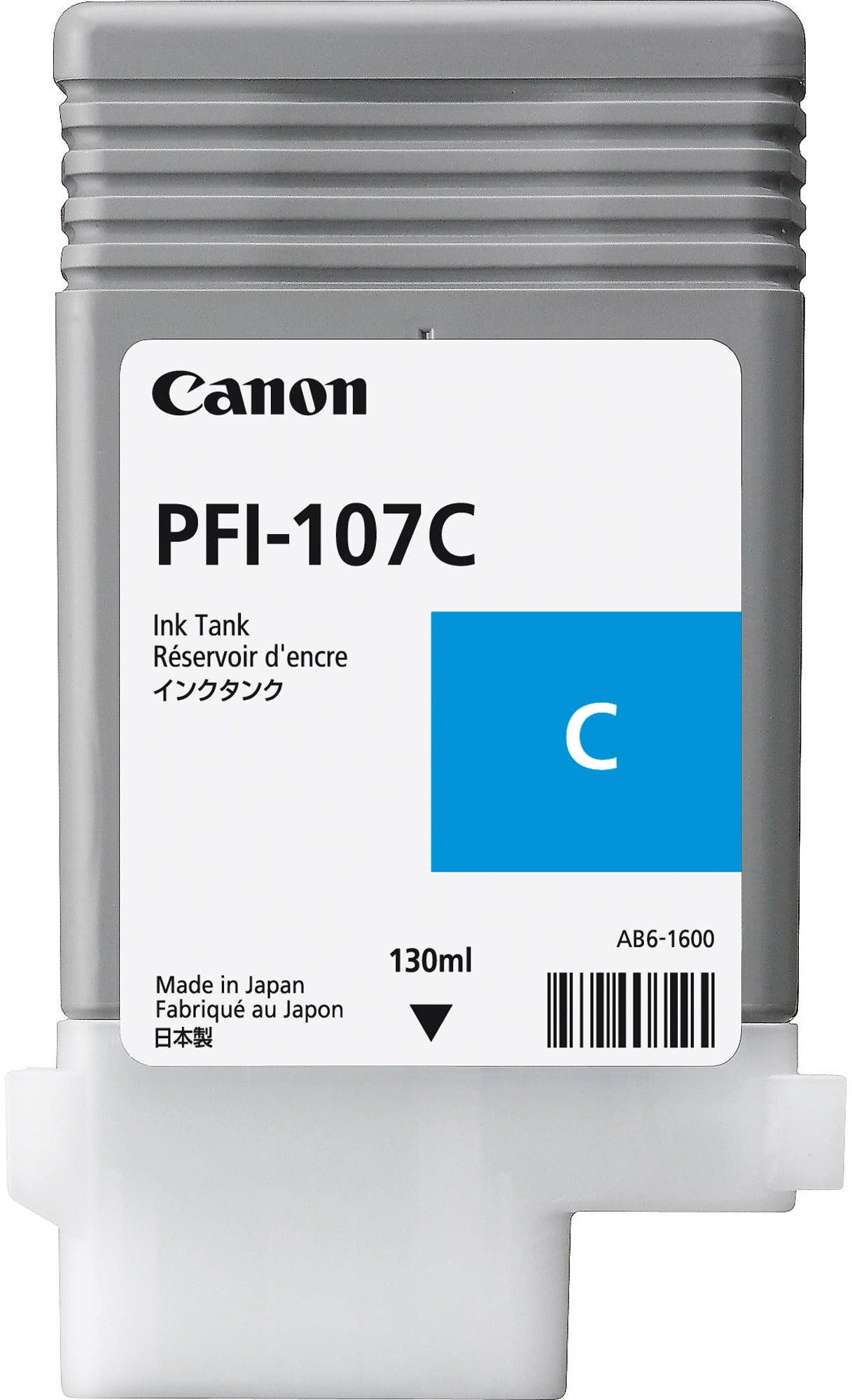 Tintapatron Canon PFI-107C ciánkék