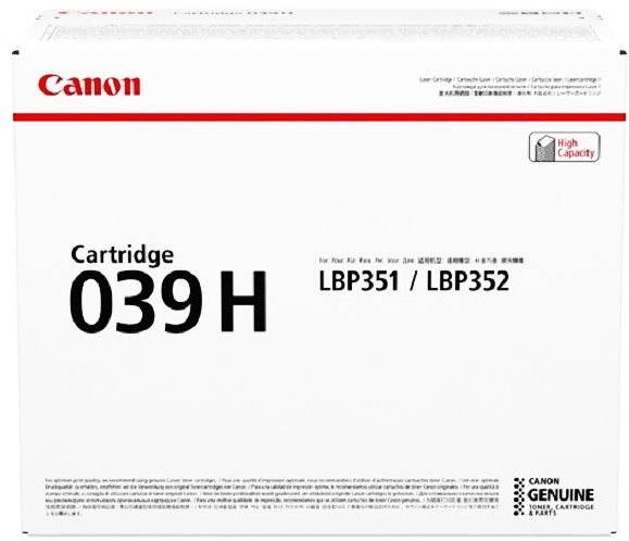Canon CRG-039H fekete