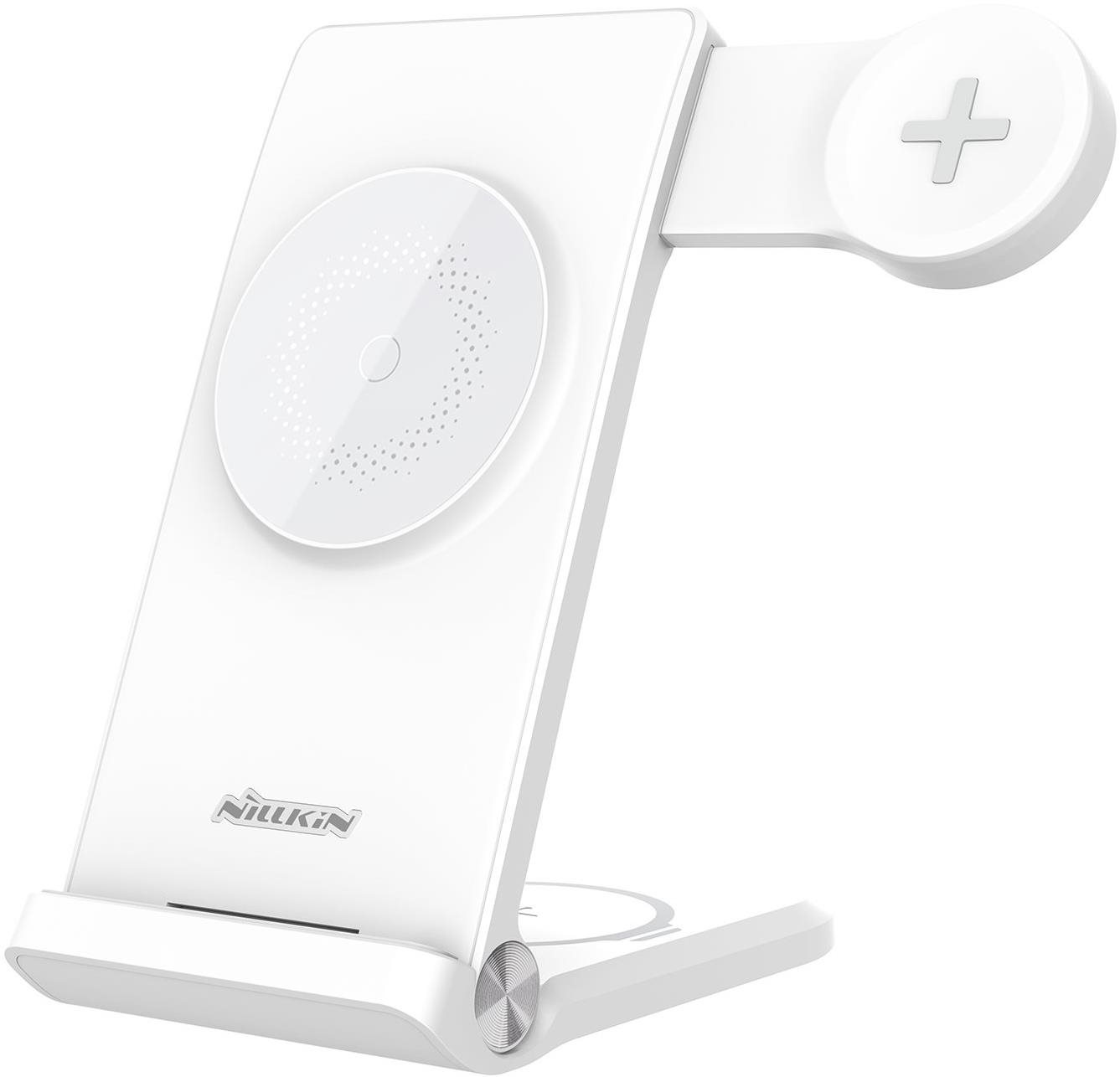 Nillkin PowerTrio 3 az 1-ben MagSafe vezeték nélküli töltő Samsung Watch-hoz White