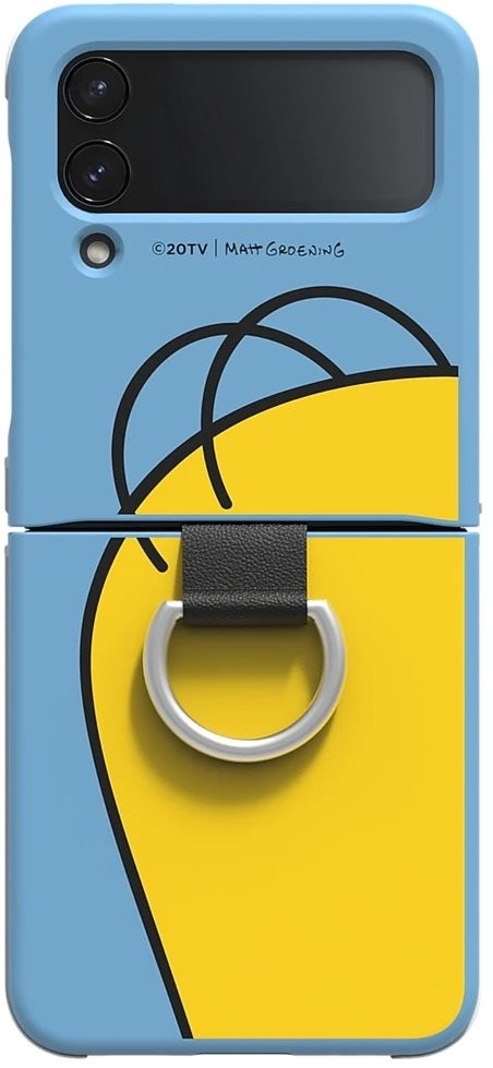 Samsung Silicone Cover Ring Z Flip4, Homer Simpson
