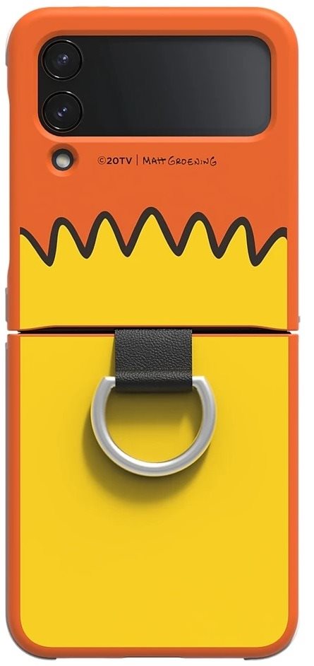 Samsung Silicone Cover Ring Z Flip4, Bart Simpson