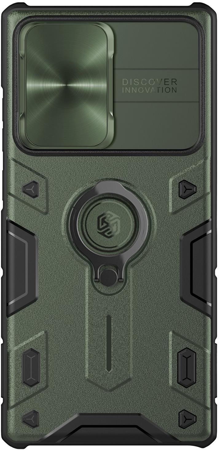 Nillkin CamShield Armor Hátlap tok a Samsung Galaxy S22 Ultra készülékhez Dark Green