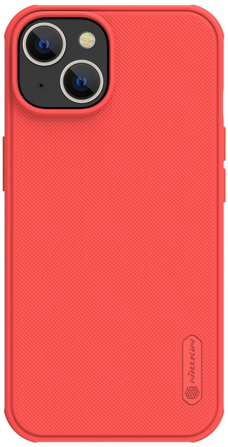 Nillkin Super Frosted PRO Apple iPhone 14 hátlap tok - piros (Logó kivágás nélkül)