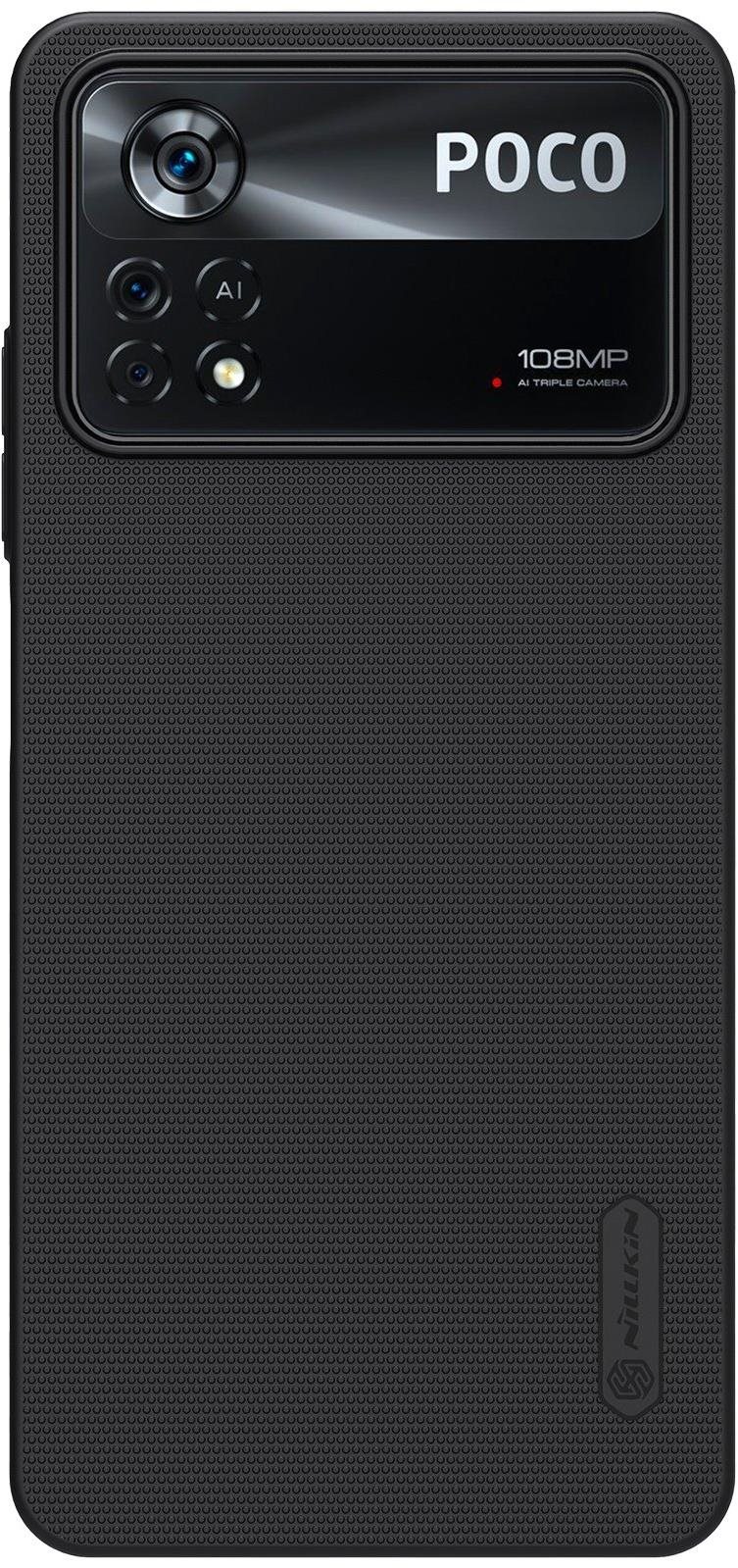 Nillkin Super Frosted Poco X4 Pro 5G fekete hátlap tok