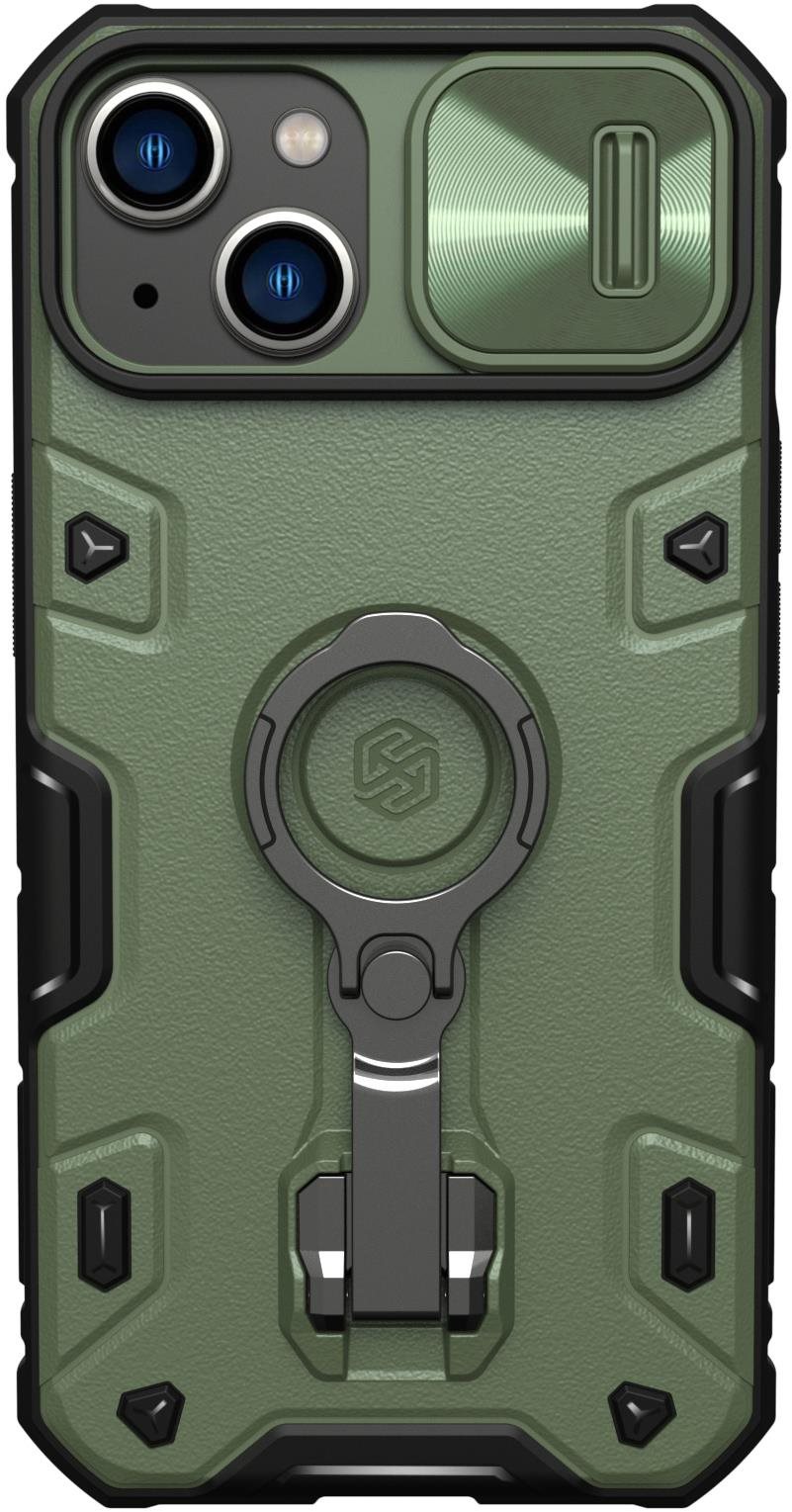 Nillkin CamShield Armor PRO Apple iPhone 13/14 hátlap tok, sötétzöld