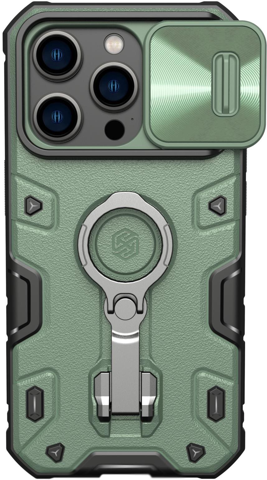 Nillkin CamShield Armor PRO Apple iPhone 14 Pro hátlap tok, sötétzöld