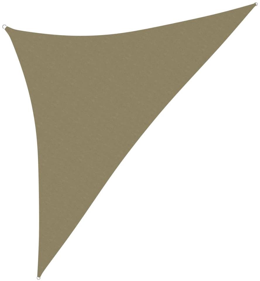 SHUMEE Plachta stínící, béžová 3,5 × 3,5 × 4,9 m 135175