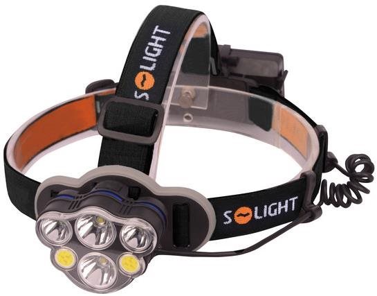 Solight Újratölthető LED fejlámpa 550lm Li-Ion USB