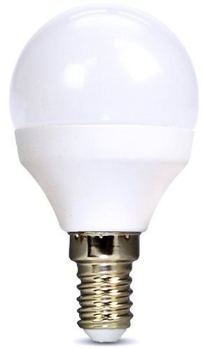 Solight LED izzó, miniglobe, 6W, E14, 3000K, 510lm, fehér