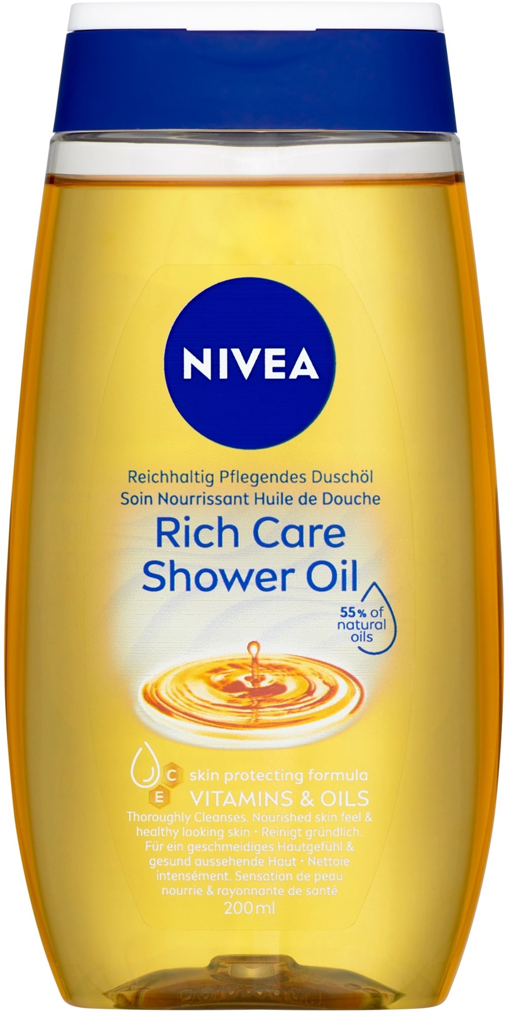 NIVEA Natural Caring Shower Oil 200 ml