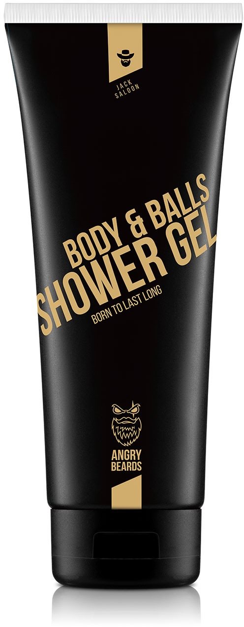 ANGRY BEARDS Body & Balls Shower Gel Jack Saloon 230 ml
