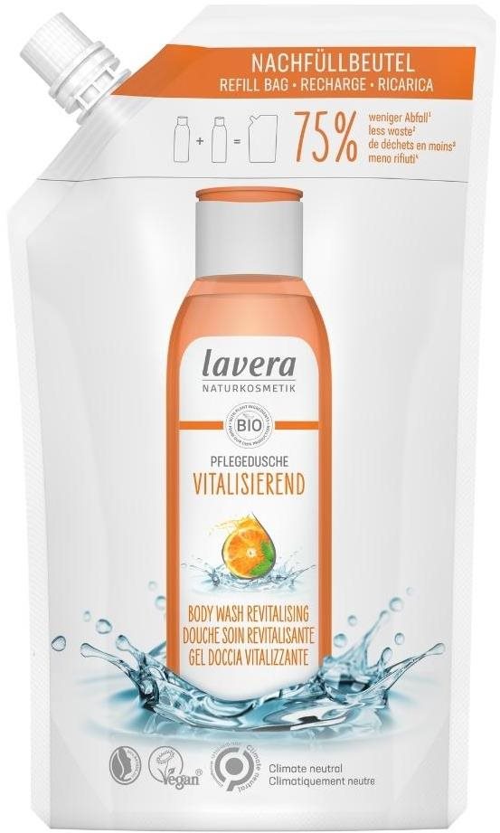 LAVERA Revitalizáló tusfürdő narancs-menta illattal 500 ml - utántöltő