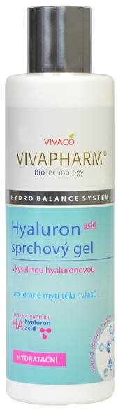 VIVACO Vivapharm Sprchový gel s kyselinou hyaluronovou pro mytí těla i vlasů 200 ml