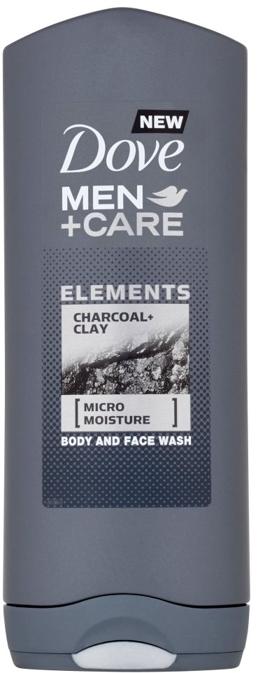 Dove Men+Care Charcoal & Clay Body and Face Wash 400 ml