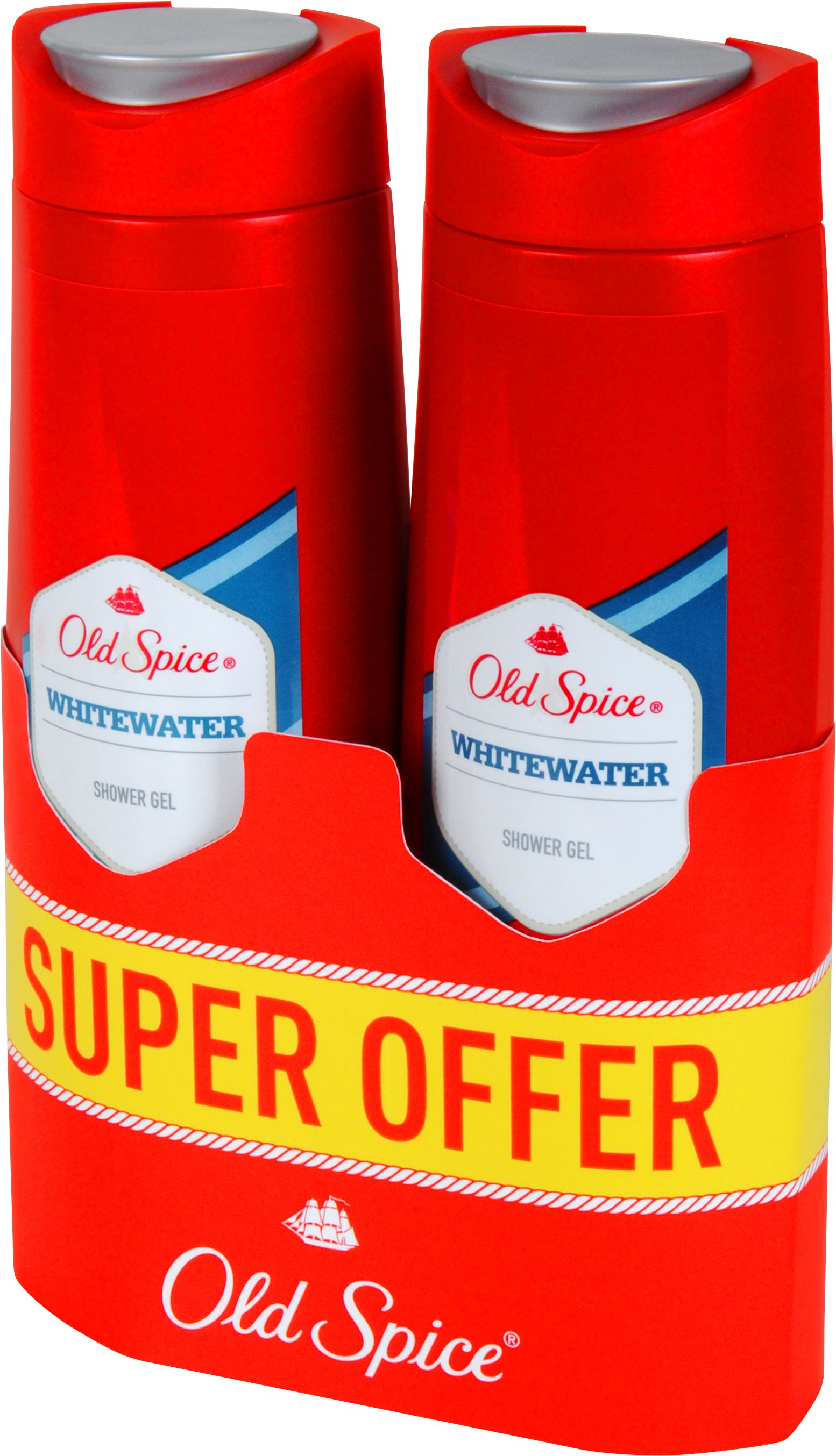 OLD SPICE Whitewater Shower Gel pack 2× 400 ml