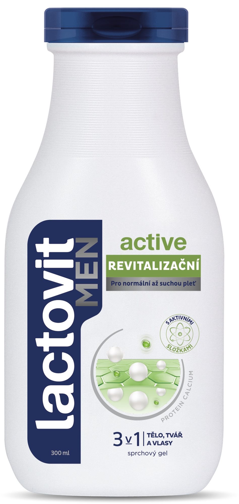 LACTOVIT Men Active Revitalizáló 3 az 1-ben tusfürdő 300 ml